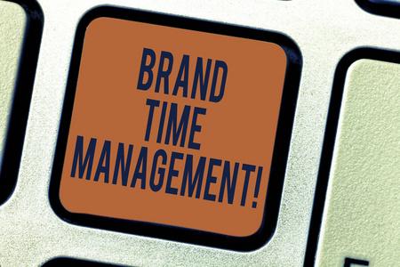 增加价值显示品牌时间管理的文本符号.